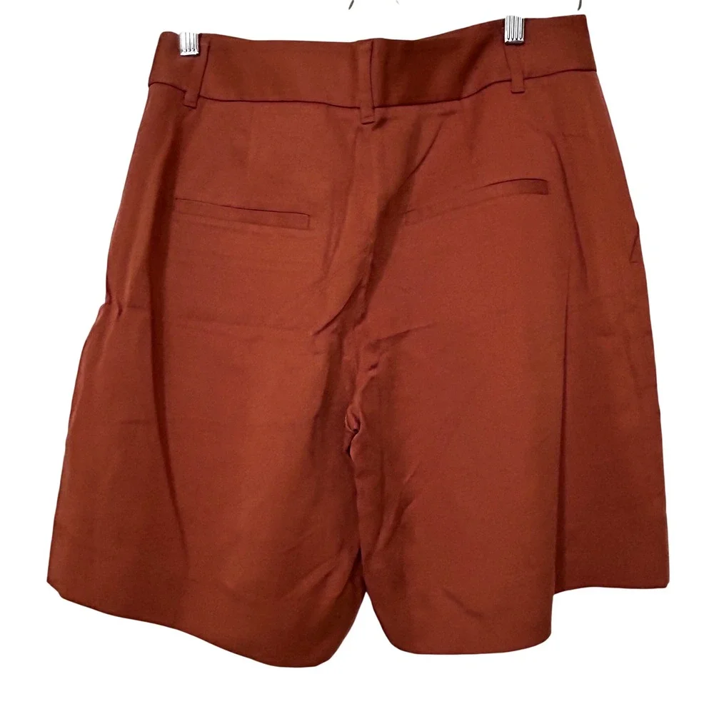 Banana Republic Women's Shorts Size 8 NWT – Rust Lyocell‎ Tailored Fit - Picture 2 of 9